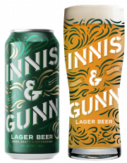 IG LR Lager beer 440ml Can pintglass