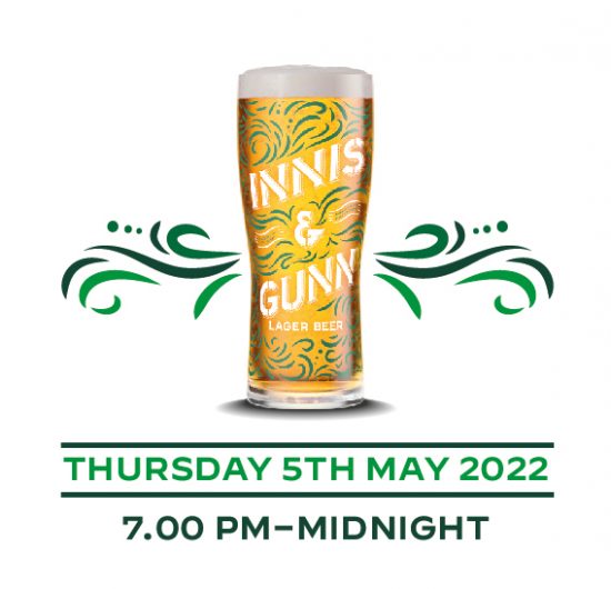 Tickets for Innis & Gunn’s Ultimate Beer Hall, Edinburgh! Plenty of beer, live music, games and more.